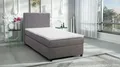 Produktbild: Kuechen-preisbombe Boxspringbett Hotelbett 90x200 Bonellfederkern Bett mit Topper Paxos I hellgrau