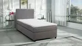 Produktbild: Boxspringbett Hotelbett 90x200 Bonellfederkern Bett mit Topper Paxos I hellgrau