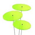 Produktbild: 3 Stück SUNPLAY Sonnenfänger Ø10cm Suncatcher Gartenstecker Scheiben GRÜN