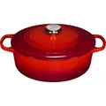 Produktbild: Le Creuset Signature Bräter oval 29 cm kirschrot