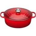 Produktbild: Le Creuset Bräter Signature 29 cm oval Kirschrot 4,7 L