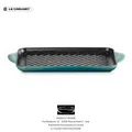 Produktbild: Le Creuset Grill Rechteckig Tradition IN Gusseisen CM 32 - Blau Riviera