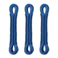 Produktbild: Relaxdays Wäscheleine 3er Set, 20m, Wäscheseil mit Stahlkern, PVC, extra stark, drinnen & draußen, Wäscheschnur, blau