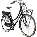 Produktbild: Tretwerk Sophia E Bike Damen Herren 28 Zoll Pedelec 3 Gang Elektrofahrrad mit 522 Wh Elektro Damenfahrrad Citybike mit Bluetooth und App (schwarz, 49 cm)