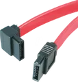 Produktbild: ST SATA12LA1 - Kabel SATA 6 Gb/s Bu. > SATA Bu., 30 cm, rot, ge/li