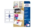 Produktbild: Avery Zweckform Visitenkarten AVERY Zweckform Visitenkarten Inkjet 240g/m² glänzend weiß 85x54mm 80
