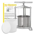 Produktbild: KAESE-SELBER.DE Käsepresse (Edelstahl/Alu) + 1200 g Käseform inkl. Pressdeckel -Qualitätsprodukt-