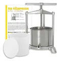 Produktbild: Käsepresse (Edelstahl/Alu) + 1200 g Käseform inkl. Pressdeckel
