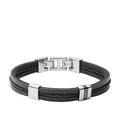 Produktbild: Herren Armband FOSSIL ESSENTIAL JF03686040 Leder Schwarz