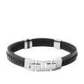 Produktbild: Fossil Armband Herren Essentials Mehrsträngig Leder Edelstahl JF03686040