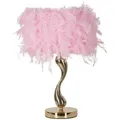 Produktbild: Tischleuchte, Gold, Pink, Metall, Kunststoff, 25x47x25 cm, Lampen & Leuchten, Innenbeleuchtung, Tischlampen, Tischlampen