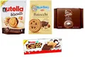 Produktbild: TESTPAKET Biscotti Farciti Mulino Bianco Ferrero Pan di Stelle gefüllte Kekse Nutella Biscuits - Baiocchi - Biscocrema - Kinder Cards 4 Stück biscuits cookies