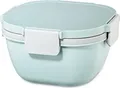 Produktbild: Hama Xavax Salatbox 181584 | Lunchbox mit 2 Kammern & Topper | 1,4l | Mikrowellengeeignet | inkl. Besteck | BPA-frei