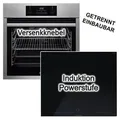 Produktbild: Herdset AEG Einbau Backofen mit Küppersbusch Induktionskochfeld - autark, 60 cm - Silber/Schwarz
