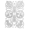 Produktbild: Ideen mit Herz 3-D Sticker Deluxe | Winter & Weihnachten | Erhabene Aufkleber | ideal für Weihnachts-Deko & Weihnachtskarten basteln | Bogengröße: 21 x 30 cm (Anhänger | silber)