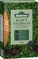 Produktbild: Dehner Saatgut Rasen-Nachsaat, hochwertige Mantelsaat für dichten und sattgrünen Rasen, schnell keimend / pflegeleicht / trittfest, ideal zur Regeneration lückiger Rasenflächen, 500 g für ca. 25 m²