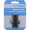 Produktbild: Shimano Fahrrad-Bremsbeläge R55C3 Cartridge, organisch, Bremsschuhe für V-Brake, 1 Paar, grau, 55 mm