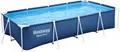 Produktbild: Bestway® Steel Pro™ Frame Pool Set mit Filterpumpe 400 x 211 x 81 cm , dunkelblau, eckig