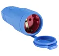 Produktbild: as - Schwabe AS Schwabe 62411 Schutzkontaktkupplung Gummi 230 V Blau IP44 Steckernetzteil