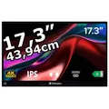 Produktbild: Verbatim Monitor Portable PMT-17-4K, 17,3 Zoll, 4K UHD 3840 x 2160 Pixel, 6 ms, 60 Hz, Touchscreen, portable