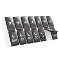 Produktbild: DOHIMGIO Pillendosen-Organizer 2 Mal am Tag, Pillendosen 7 Tage Zweimal am Tag, Kleine wöchentliche Pillendose mit 14 Fächern, Schwarz 002