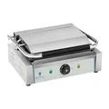 Produktbild: Royal Catering - RCKG-2200 - Elektro-Kontaktgrill - 2200 Watt Leistung - Grillplatte unten glatt, oben geriffelt