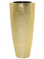 Produktbild: VIVANNO Pflanzkübel Pflanzgefäß Blumenkübel Fiberglas City Gold Hochglanz - 100x47