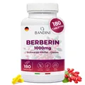 Produktbild: Bandini® Berberin 180 vegane Tabletten |  1000mg rein hochdosier | Berberin HCL
