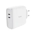 Produktbild: Trust Maxo Duales 65 W USB-C-Ladegerät - Weiß EU 25381