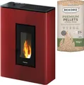 Produktbild: Freepoint Pelletofen »Atrium 5« Bordeaux, 5,2 kW, Zeitbrand