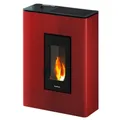 Produktbild: Pelletofen ATRIUM 5 Pelletkamin Rot 5,2 kW Pelletheizung Ofen Kamin Holzpellets