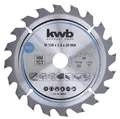 Produktbild: kwb Kreissägeblatt 150x20mm 20 Zähne Holz Hartholz Sägeblatt 1 Stück OVP NEU