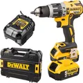 Produktbild: DeWalt Akku-Schlagbohrschrauber DCD796P2, 18V / 5,0Ah, mit 2 Akkus und Koffer