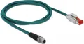 Produktbild: DELOCK Netzwerkkabel M12 8 Pin X-kodiert > RJ45 St PVC 1m
