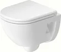 Produktbild: Duravit D-Code Wand-WC Compact, Tiefspüler, rimless, 370x480x360mm, Weiß Hochglanz, 2515090000