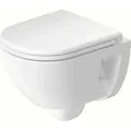 Produktbild: Duravit D-Code Wand-WC Compact, Tiefspüler, rimless, 370x480x360mm, Weiß Hochglanz, 2515090000