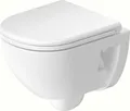 Produktbild: Duravit D-Code Wand-WC Compact, Tiefspüler, rimless, 370x480x360mm, Weiß Hochglanz, 2515090000