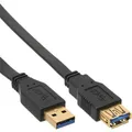 Produktbild: InLine® USB 2.0 Flachkabel Verlängerung, A Stecker/Buchse, verg. Kontakte, 2m