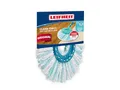 Produktbild: Leifheit 2er Set Ersatzkopf CLEAN Twist Disc Mop Micro Duo, für alle Bodenarten, ideale Schmutzaufnahme Dank 2-Faser-System, saugfähiger Microfaser, mit hoher Wasser- und Schmutzaufnahme, Ersatzbezug