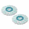 Produktbild: Leifheit 2er Set Ersatzkopf Clean Twist Disc Mop micro duo, Microfaser, 52115