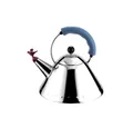 Produktbild: Alessi Wasserkessel Wasserkessel 9093 2,0 l Michael Graves blau, Edelstahl (Gläserset, 1-tlg., 2x Weinglas), Edelstahl, silber, Induktion, alle Herdarten, Handreinigung