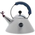Produktbild: Alessi Wasserkessel aus Edelstahl blau mit Griff und vogelförmiger Flöte 9093 (8