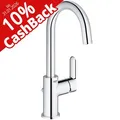 Produktbild: GROHE Waschtischarmatur BauEdge L-Size, verchromt, 10 % Cashback, 31,1cm hoch, schwenkbar, aus Messing