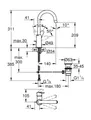 Produktbild: Grohe Einhand-Waschtischbatterie BauEdge L-Size Waschtischarmatur