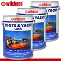 Produktbild: Wilckens 3 x 2,5 l Boots & Yachtlack farblos Bootslack Yachtlack Schiffslack