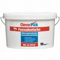 Produktbild: clever pick Fassadenfarbe - weiß - 10 Liter