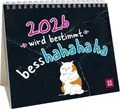Produktbild: Mini-Kalender 2026: wird bestimmt besshahahaha: Mini-Monatskalender. Kleiner Tischkalender zum Aufstellen mit Monatskalendarium und lustigen Sprüchen