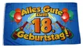 Produktbild: Fahne/Flagge Alles Gute zum 18. Geburtstag 90 x 150 cm