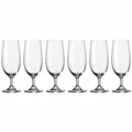 Produktbild: Leonardo Daily Bierglas 6er Set Pilsglas Tuplenglas Bier Glas mit Stiel 350 ml