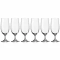 Produktbild: Leonardo Daily Bierglas 6er Set Pilsglas Tuplenglas Bier Glas mit Stiel 350 ml